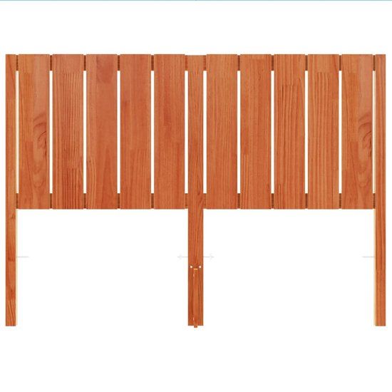 vidaXL Hoofdbord 135 cm massief grenenhout wasbruin