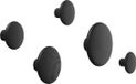 Muuto The Dots Porte-manteau Bois Noir Ensemble 5 Pièces