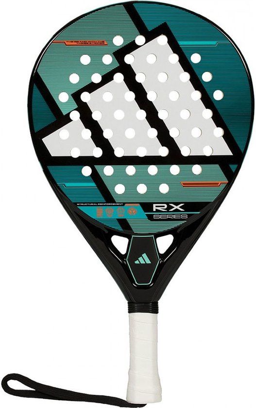 Adidas Rx Series 2026 Padelracket Heren - Zwart / Wit / Turkoois