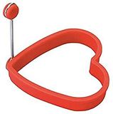 Lacor Silicone Hart Vorm Eiervorm, Rood, 10,5 x 10,5 x 2 cm