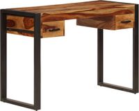 vidaXL Bureau met 2 lades 110x50x77 cm massief acaciahout