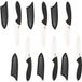 Lot de 6 couteaux en céramique lame 12,5 cm - L 23 cm - noir