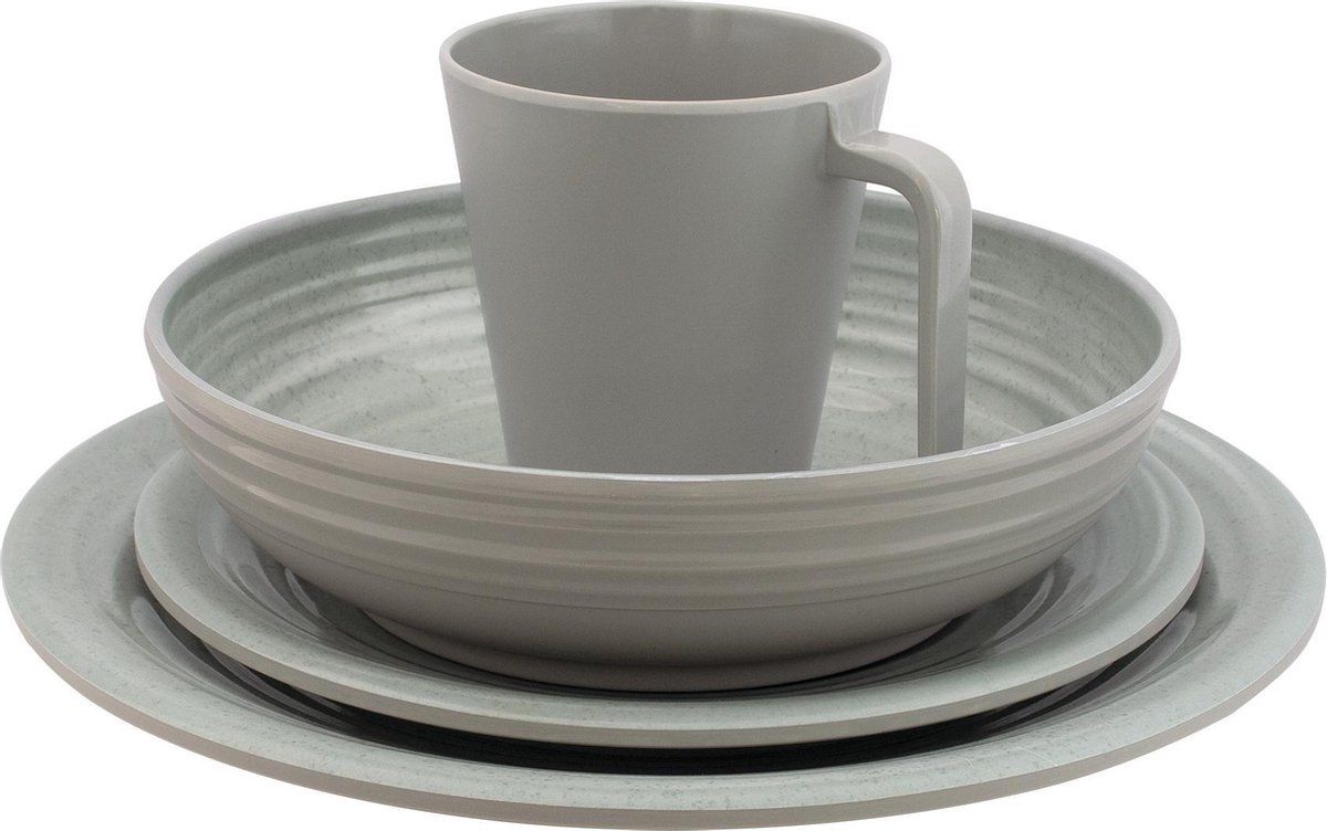 EuroTrail Altea Tafelservies Anti-slip Melamine Beige 16-delig