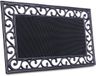 Azomor® Tapis de porte antidérapant résistant aux intempéries style fonte pour intérieur et extérieur