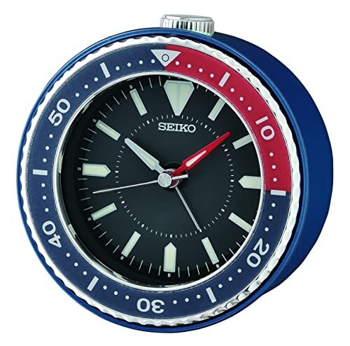 Seiko Wekker kunststof blauw QHE184E