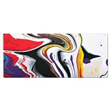 Homemania Wandfoto, abstract, voor woonkamer, slaapkamer, meerkleurig, 70 x 3 x 100 cm, HM20KNV70 x 100 – 44, polyester, hout