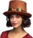 Boland - Hoed Streetpunk Bruin - 58 - Volwassenen - Unisex - Steampunk