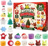 Dumpling Calendrier de l'Avent de Noël 2026 - Balle anti-stress - Cadeaux pour adultes