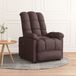 Fauteuil électrique, marron foncé, rembourré