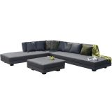AVH-Collectie Showroommodel Santa Monica hoek loungeset 4 delig aluminium antraciet