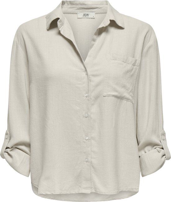 JDY JDYCAYA LINEN LOOSE L/S SHIRT WVN NOOS Dames Blouse