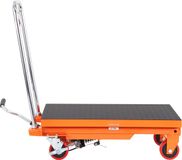 Vevor tafelwagen met hydraulische lift 500 lbs handmatige schaarheftafel 28,5" oranje