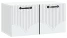 Support mural meuble TV blanc 59,5 x 31 x 30 cm bois transformé