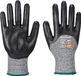 Portwest Snijbestendige 3/4 Nitrilschuim Handschoen - Zwart - L