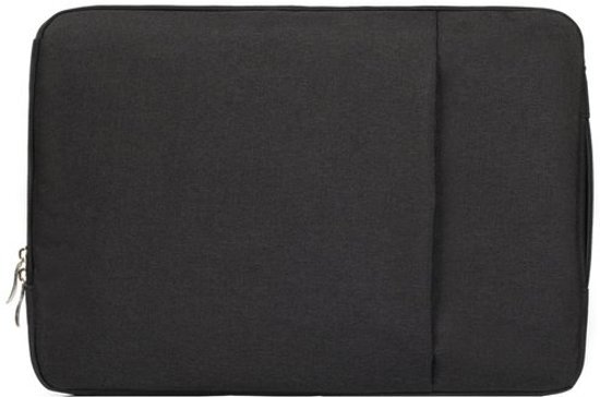 Mac-cover.nl 15 inch sleeve met extra vak - zwart