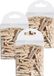 CHAKS Hobby mini wasknijpers - 150 stuks - naturel - hout - 2,5 cm