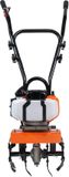 Vevor Tuinfrees 43CC Waterverplaatsing Motorschoffel op gas 300mm Teeltbreedte Motorfrees 100mm Teeltdiepte Grondschoffel Stalen Teeltmes Veldfrees 1110x448x910mm Cultivator