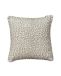 Norell Coussin décoratif imprimé léopard beige-blanc cassé, 50x50 cm