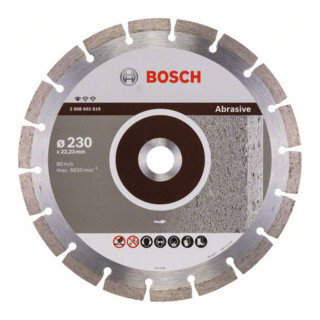 Bosch Bosch diamantdoorslijpschijf Standard for Abrasive 230 x 22,23 x 2,3 x 10 mm Aantal:1