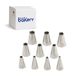 Decora 0263486 Pastry Decorating Nozzle Set, Stainless Steel, 10 Pieces