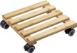 Metafranc WU0825340 Plantentrolley Bamboe Laadvermogen (max.): 60 kg 300 mm x 300 mm x 74 mm Aantal rollers 4