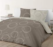 VISION home VISION Lenny - Tweepersoons Dekbedovertrekset - 200x200 cm - Beige