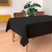 Soleil d'Ocre Nappe Antitache Rechthoek 160x270 cm Alix Zwart, Polyester