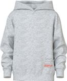 NAME IT Jongens Trui met capuchon NKMKIKOLAI LS NREG HOOD SWE BRU WH BOX - Grijs Melange - Maat 134/140