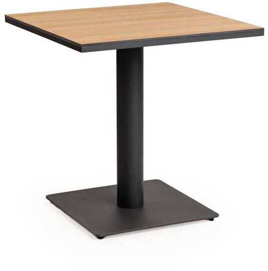 Tierra Outdoor Granita dining tafel trespa bergamo charcoal 75 x 75 cm
