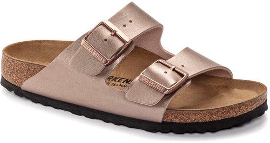 Birkenstock Arizona Birko-Flor Regular Teenslipper Unisex Bruin