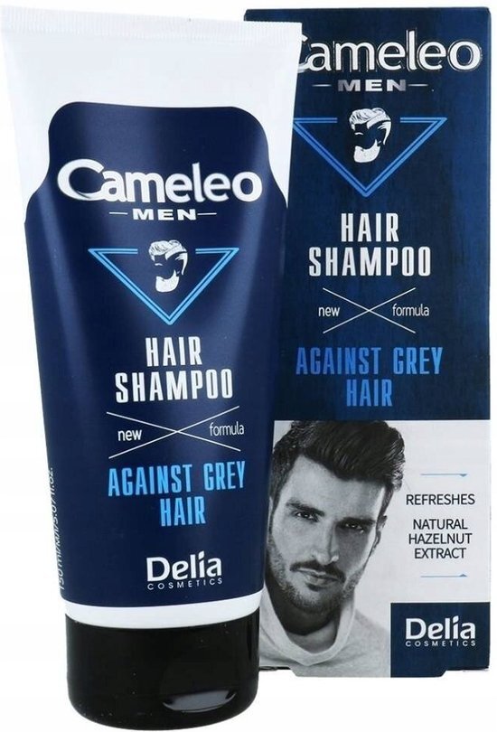 Cameleo men - Shampoo tegen grijs haar - Voor zwart en (donker) bruin haar - 150ml