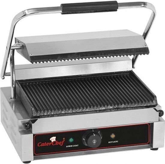 Caterchef Horeca Contactgrill Solo Grande | Geribd | 410x400x h 210 | 2200W