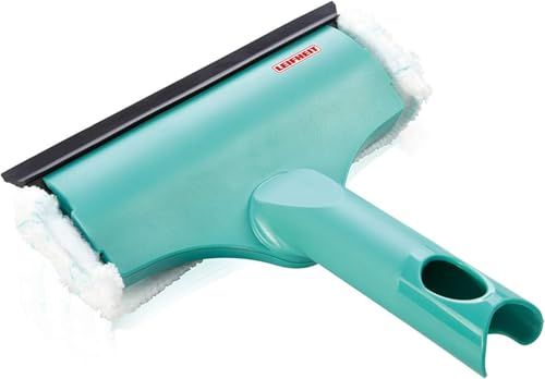 Leifheit Window and Frame Cleaner S 21 cm Squeegee Width, with All-Around Cover, Window Cleaner with Squeegee Lip and Swivel Hinge, Window Wiper for Windows and Frames, with Click System