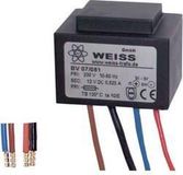 Weiss Elektrotechnik 07/051 Compacte netvoedingstransformator 1 x 230 V 1 x 12 V/DC 7.50 W 625 mA