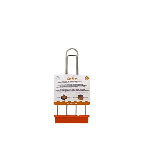 DECORA 0064018 naald van roestvrij staal, 22 cm, 4 punten voor panettone en colomba