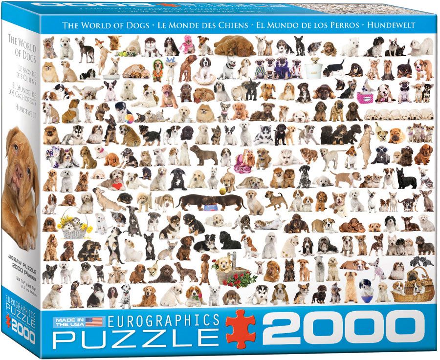Eurographics The World of Dogs - Puzzel - 1000 stukjes