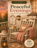 Peaceful Evenings: A Cozy Coloring Book with 50 Relaxing Scenes Inspired by Quiet Nights, Warm Spaces and Simple Pleasures