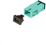 Multimode Keystone-koppelstuk SC-SC Simplex Turquoise