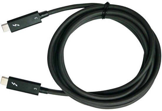 QNAP CAB-TBT315M-40G Thunderbolt-kabel 1,5 m 40 Gbit/s Zwart