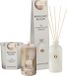 Bolsius - Botticino Bloom set - Geurkaars - Geurstokjes - Marmerkaars - Beige
