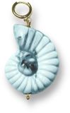 BONNIE STUDIOS Blue Shell Small Pendant Sieraden Dames - Lichtblauw