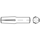 TOOLCRAFT TO-5437818 Gekerfde conische geleidepen 3 mm Staal 250 stuk(s)