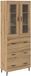 vidaXL Highboard Artisan Eikenhout 69,5 x 34 x 180 cm