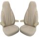 BREMER SITZBEZÜGE Premium Camper stoelhoezen voor Frankia WPL405 in Beige (2 losse stoelen)