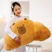 Capybara-croissant coussin câlin, 100 cm, câlin mignon
