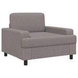 vidaXL Fauteuil Taupe Stof