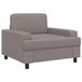 vidaXL Fauteuil Taupe Stof