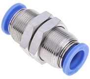 RS PRO Schott insteekadapter, messing vernikkeld, 10 bar, verpakking van 10 stuks