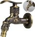 Unyqoos® Robinet vintage (montage mural) 1/2" alliage de zinc – avec motif dragon, aspect cuivre antique, résistant à la corrosion, adapté pour jardin, salle de bain et cuisine