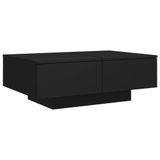 VidaXL Salontafel 90x60x31 cm bewerkt hout zwart